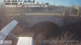 Hiawatha Avenue (State Highway 55) bridge over Minnehaha Creek in South Minneapolis, Minnesota.