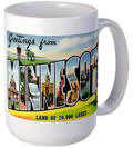 Greetings from Minnesota Large Mug